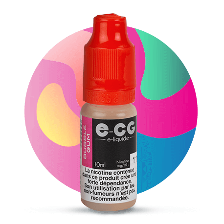 3.90€ E-liquide goût bubble gum ECG Fabriqué en France