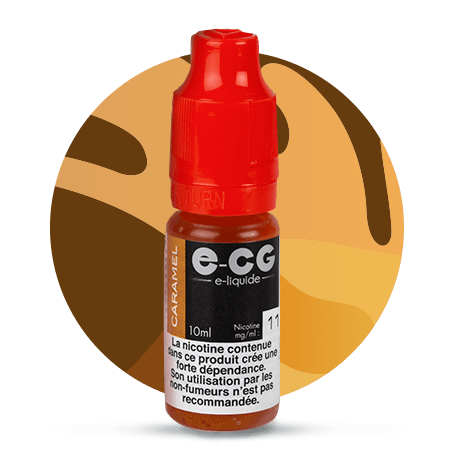 3,90 E-liquide got caramel ECG Fabriqu en France - Flacon de 10ml E-CG  pour cigarette lectronique