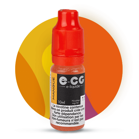 3,90 E-liquide got mangue ECG Fabriqu en France - Flacon de 10ml E-CG  pour cigarette lectronique