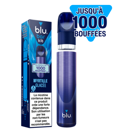 blu cigarette recharge eCigs: blu PLUS+ Rechargeable Electronic Starter Kit Review Kit Myrtille Glacee Blu Bar