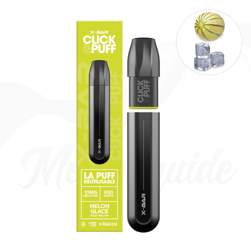 CLICK&PUFF MELON GLACE à 12,90€, XBar Click&Puff Pas Cher